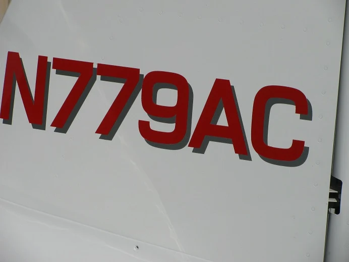 Apply accents and registration lettering · photo 2